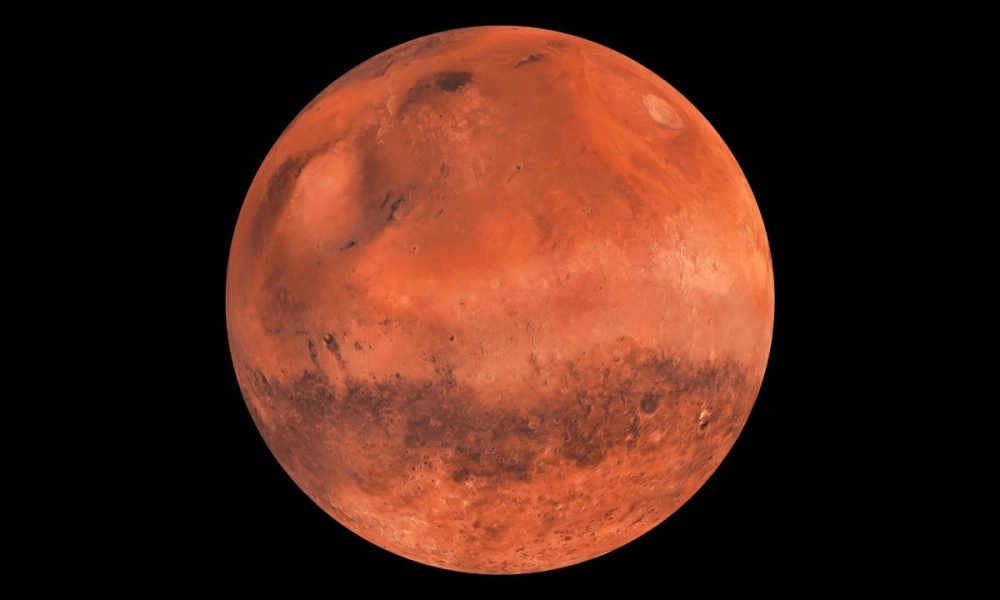 Mô hình sao hỏa 3d xoay tròn với đầy đủ chi tiết địa lý