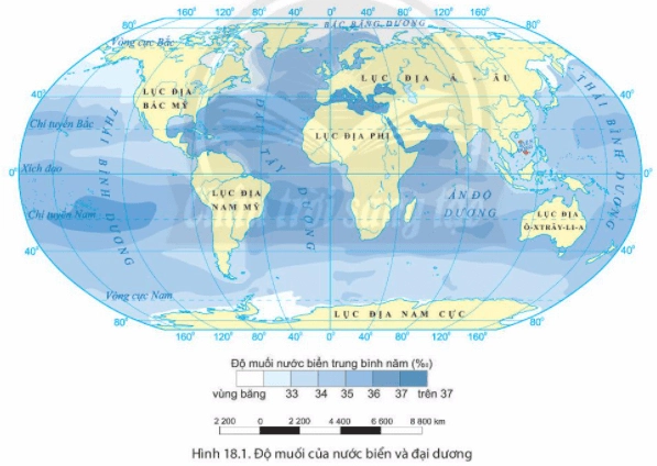 Bài 18. Biển và đại dương minh họa hiện tượng thủy triều