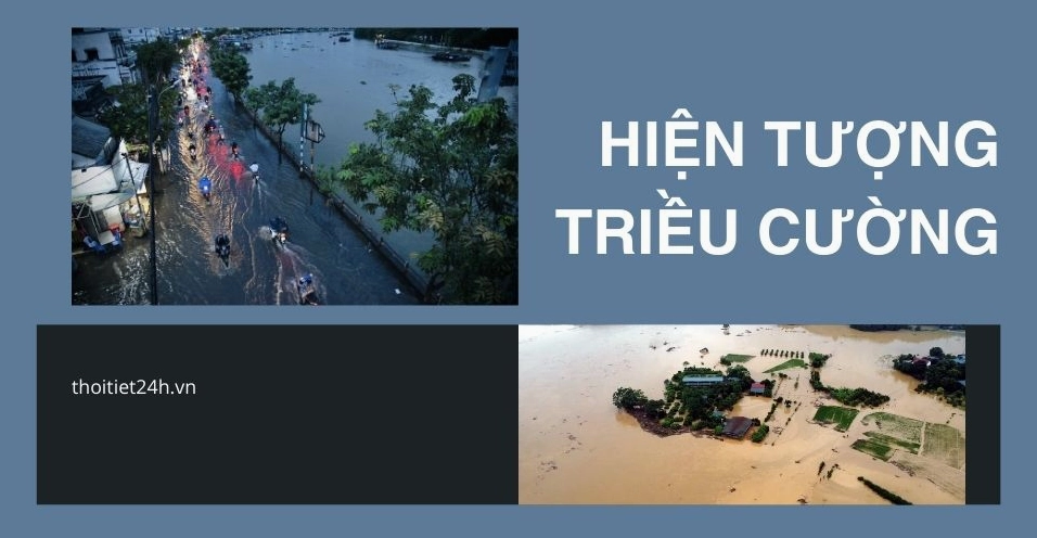 Bản đồ thời tiết liên quan đến hiện tượng triều cường