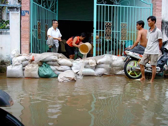 Biện pháp chống nước từ triều cường dâng cao ở ven biển