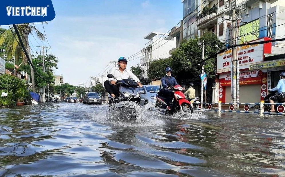 Hình ảnh triều cường dâng cao