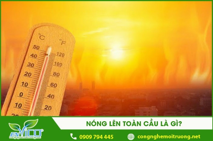 Hình minh họa hiện tượng nóng lên toàn cầu