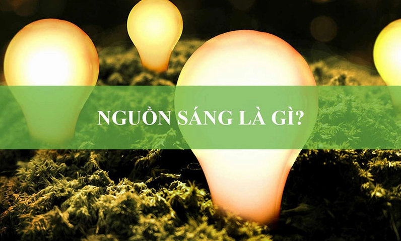 Hình minh họa khái niệm nguồn sáng là gì