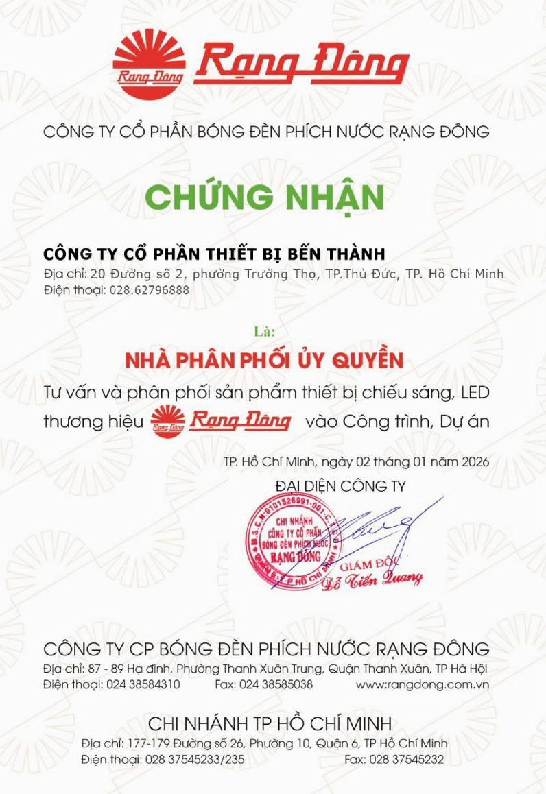 Thumbnail Đại lý đèn Rạng Đông chính hãng - Nhà phân phối cấp 1