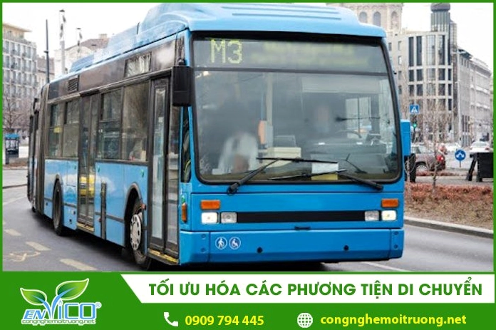 Tối ưu hóa phương tiện di chuyển giảm khí thải