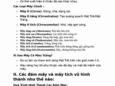 Mây là gì và những bí ẩn trên bầu trời